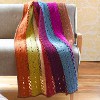Colored Stripes Afghan