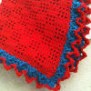 Fire Engine Red Trellis Blanket
