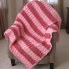 Lacy Shades of Pink Shells Afghan
