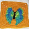 Pretty Butterfly Square