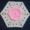 Rose Quartz Flower Hexagon