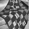 Striped  Plain Reversible Afghan