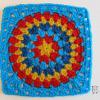 Big Circle Afghan Square