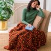 Coffee Claret Copper Throw