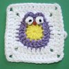 Baby Owl Granny Square