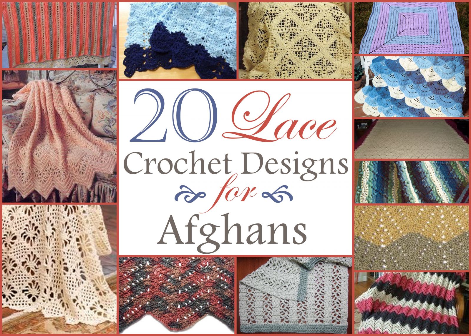 20 Lace Crochet Designs for Afghans