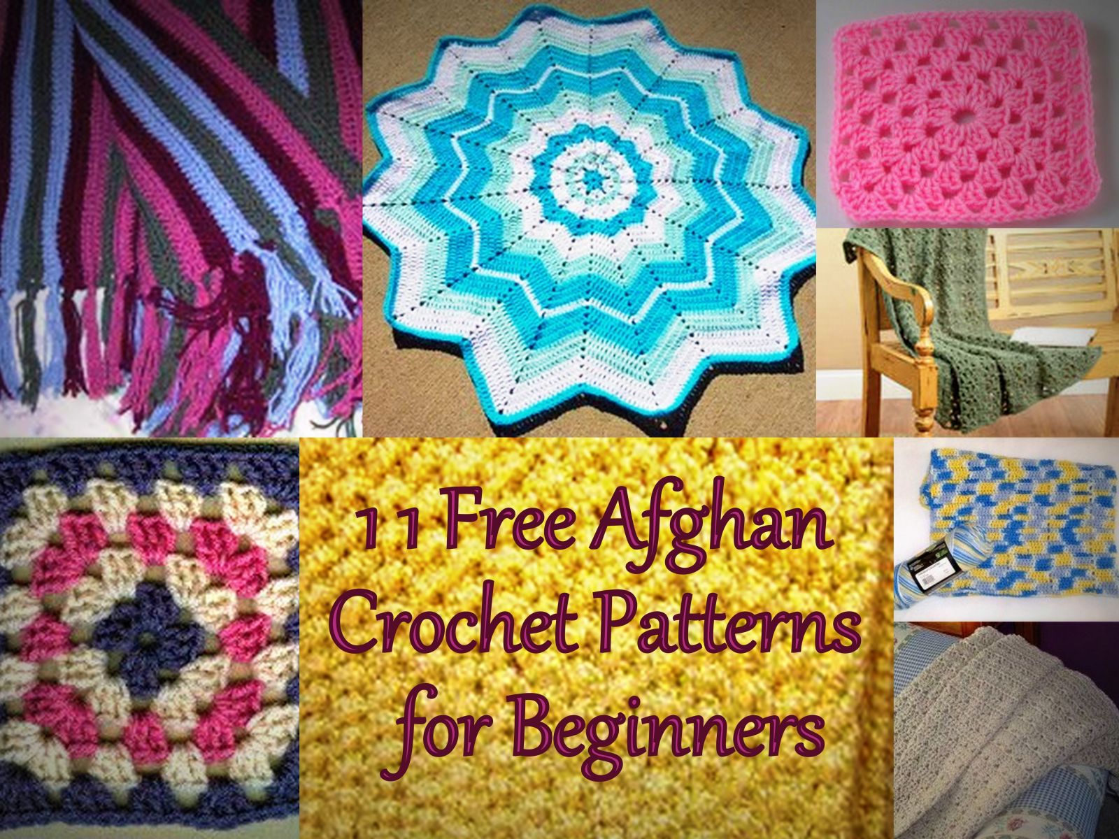11 Free Afghan Crochet Patterns for Beginners