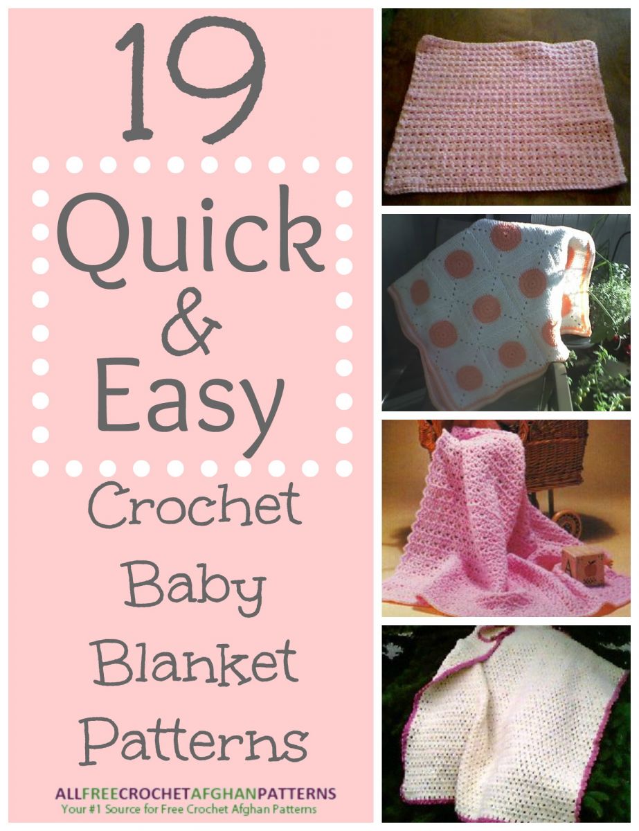 30+ Quick and Easy Crochet Baby Blanket Patterns ...