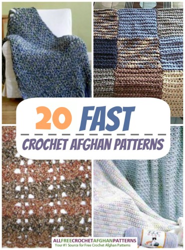 20 Fast Crochet Afghan Patterns
