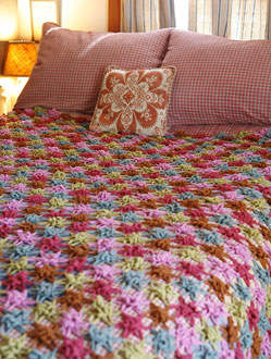 Braided Mile-a-Minute Baby Afghan
