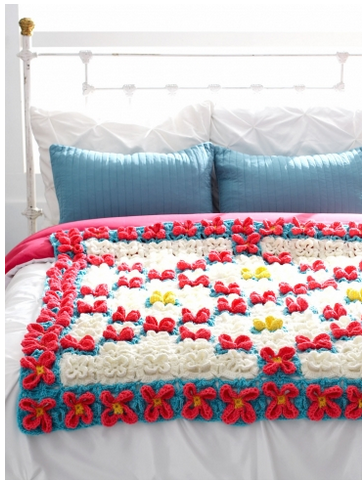 Flowerific Afghan AllFreeCrochetAfghanPatterns.com