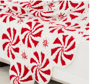 Peppermint Bliss Throw and Pillow