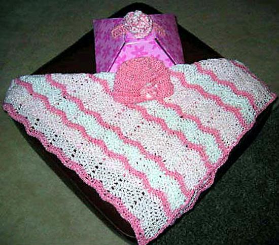 BABY BLANKET CROCHET PATTERN RIPPLE  FREE PATTERNS