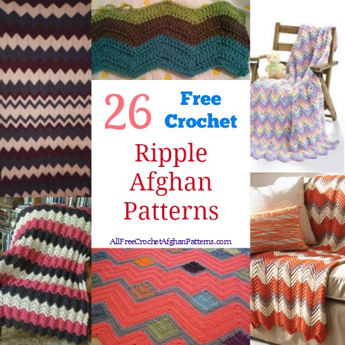 26 Free Crochet Ripple Afghan Patterns