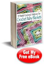 9 Pastel Colored Patterns for Crochet Baby Blankets