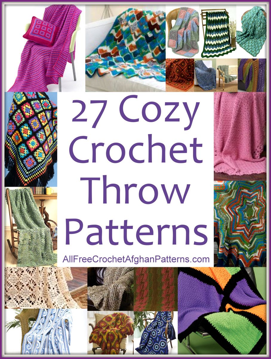 27 Cozy Crochet Throw Patterns