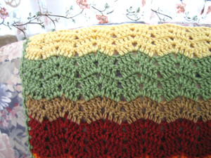 A Cornucopia of Color Afghan