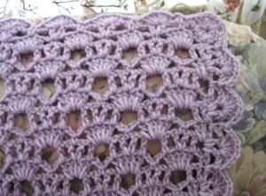 Cozy Lavender Lace Throw