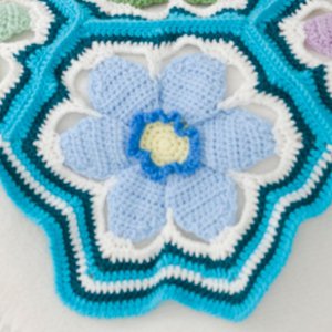 Bright Posies Crochet Throw